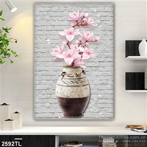 Tranh bình hoa trang trí treo tường đẹp nhất