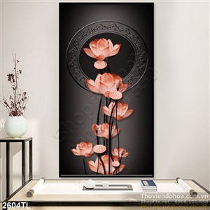 Tranh hoa Sen trang trí tường đẹp nhất