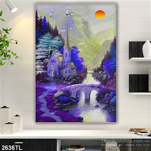 Tranh sơn dầu phong cảnh nghệ thuật đẹp