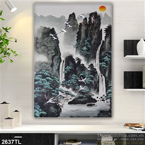 Tranh thủy mặc hiện đại trang trí treo tường đẹp