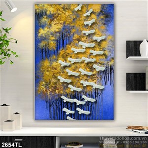 Tranh chim bồ câu nghệ thuật