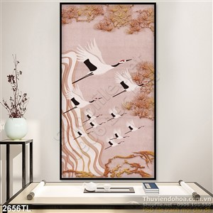 Tranh chim Hạc nghệ thuật treo tường