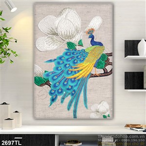Tranh thuê chim phượng hoàng trang trí phòng