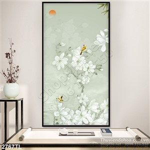 Tranh hoa Mai in gạch chất lượng cao