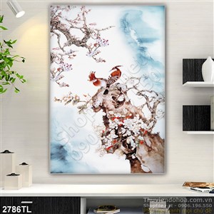 Tranh chim én và mùa xuân đẹp nhất