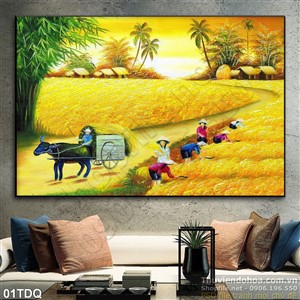 Trang làng quê Việt Nam treo tường đẹp