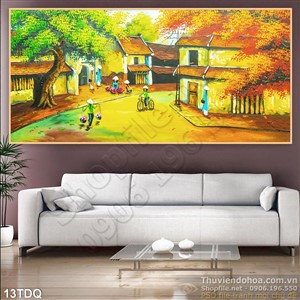 Trang làng quê Việt Nam treo tường đẹp