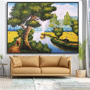 Trang làng quê Việt Nam treo tường đẹp