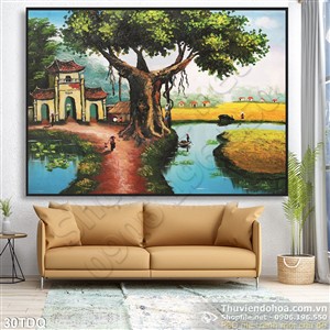 Trang làng quê Việt Nam trang trí