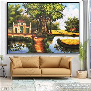 Trang làng quê Việt Nam cảnh nông thôn