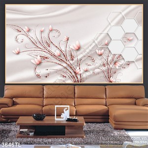 Tranh lụa 3d hoa sen nghệ thuật đẹp nhất