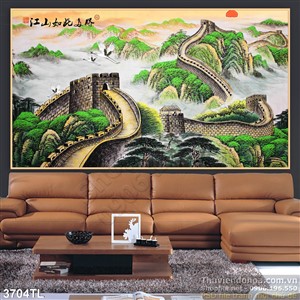 Tranh sơn dầu vạn lý trường thành