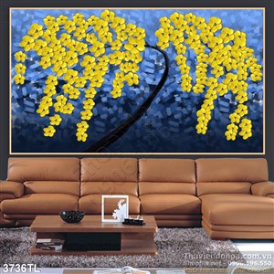 Tranh sơn dầu hoa mai đẹp nhất