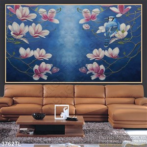 Tranh sơn dầu hoa mộc lan đẹp nhất