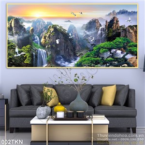 Tranh thác nước trang trí treo tường đẹp nhất