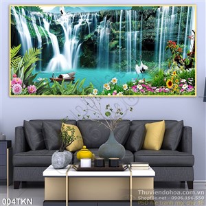 Tranh thác nước nghệ thuật trang trí tường đẹp