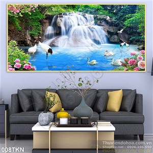 Tranh thác nước treo tường đẹp nhất hiện nay