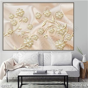 Tranh lụa 3D đẹp hoa