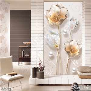 Tranh khổ dọc hoa sứ đẹp