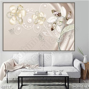 Tranh lụa hoa trang sức