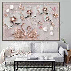 Tranh hoa lan ngọc psd