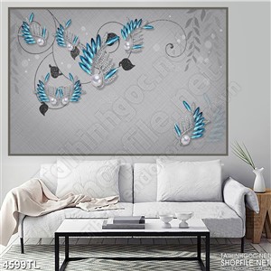 Tranh 3D trang trí psd