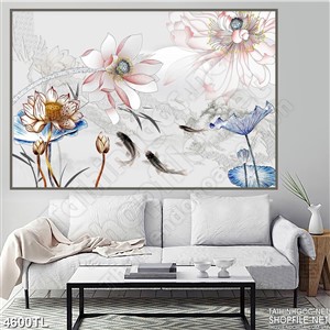 Tranh hoa sen mới nhất in uv