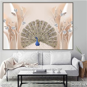 Tranh chim công đẹp mới nhất