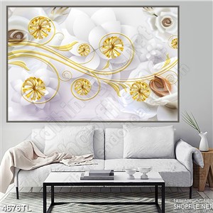 Tranh hoa văn đẹp in gạch