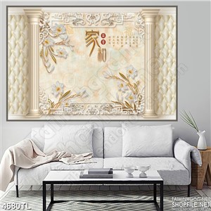 Tranh in tường hoa văn mới nhất