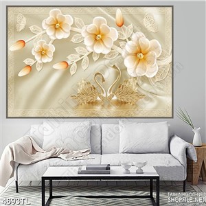 Tranh hoa giả ngọc và thiên nga đẹp nhất