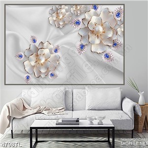 Tranh hoa lụa ngọc đẹp in uv