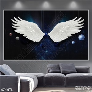 Tranh in tường cánh thiên thần