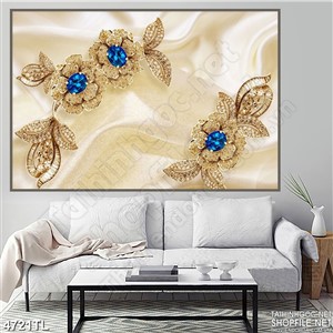 Tranh lụa hoa hồng nhị xanh