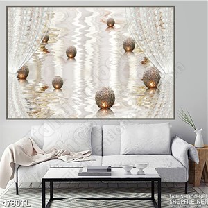 Tranh lụa rèm ngọc trai