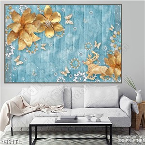 Tranh lụa hoa mai dát vàng