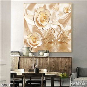 Tranh khổ vuông hoa hồng