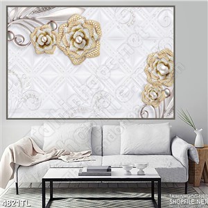 Tranh lụa hoa hồng psd in uv