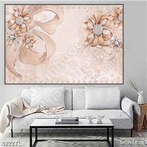 Tranh lụa nghệ thuật hoa 3D
