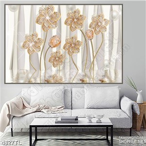 Tranh lụa hoa trang trí