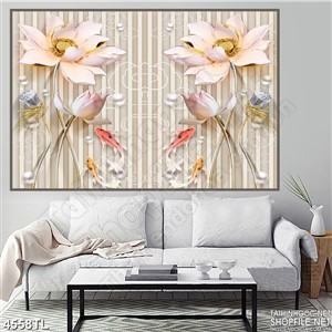 Tranh hoa sen đẹp psd