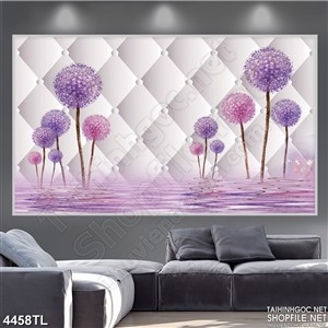 Tranh hoa cẩm tú cầu in uv