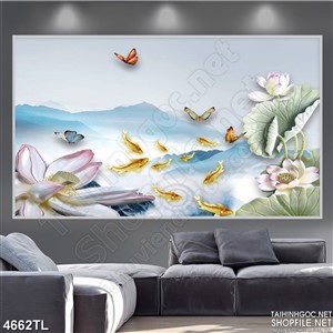 Tranh nghệ thuật in gạch psd