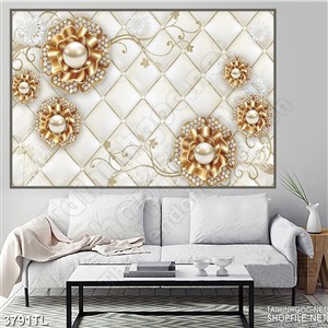 Tranh lụa hoa trang trí đẹp 4D