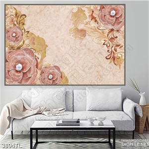 Tranh decor hoa hồng in uv