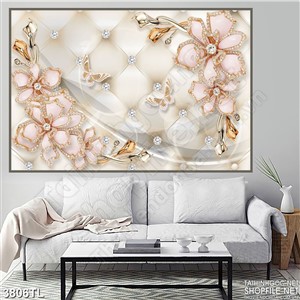 Tranh in gạch hoa décor 5D