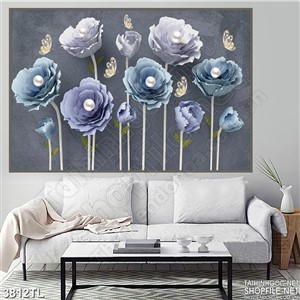 Tranh 3D hoa giấy nghệ thuật