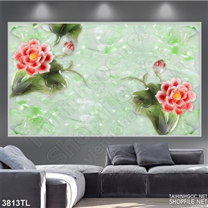 Tranh hoa giả ngọc in uv