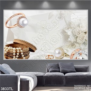 Tranh lụa trang sức trang trí 3D