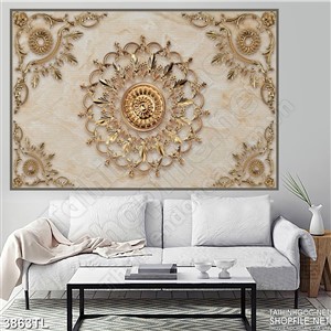 Tranh in gạch hoa trang trí đẹp 5D